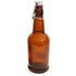EZ Cap Beer Bottles - 1 Liter, Amber - Case of 12 with Caps
