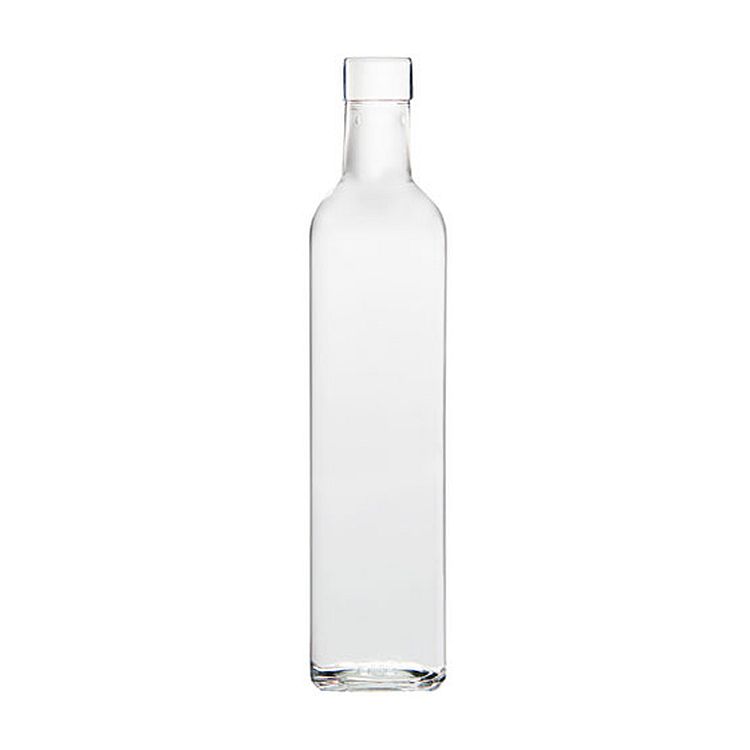 Quadra Square Bottles - 500 ml, Clear - Case of 12