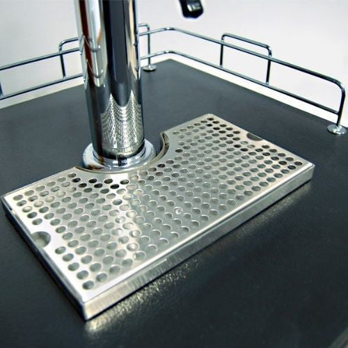 Stainless Steel Drip Tray with Cutout for Tower - Large 12" x 7"