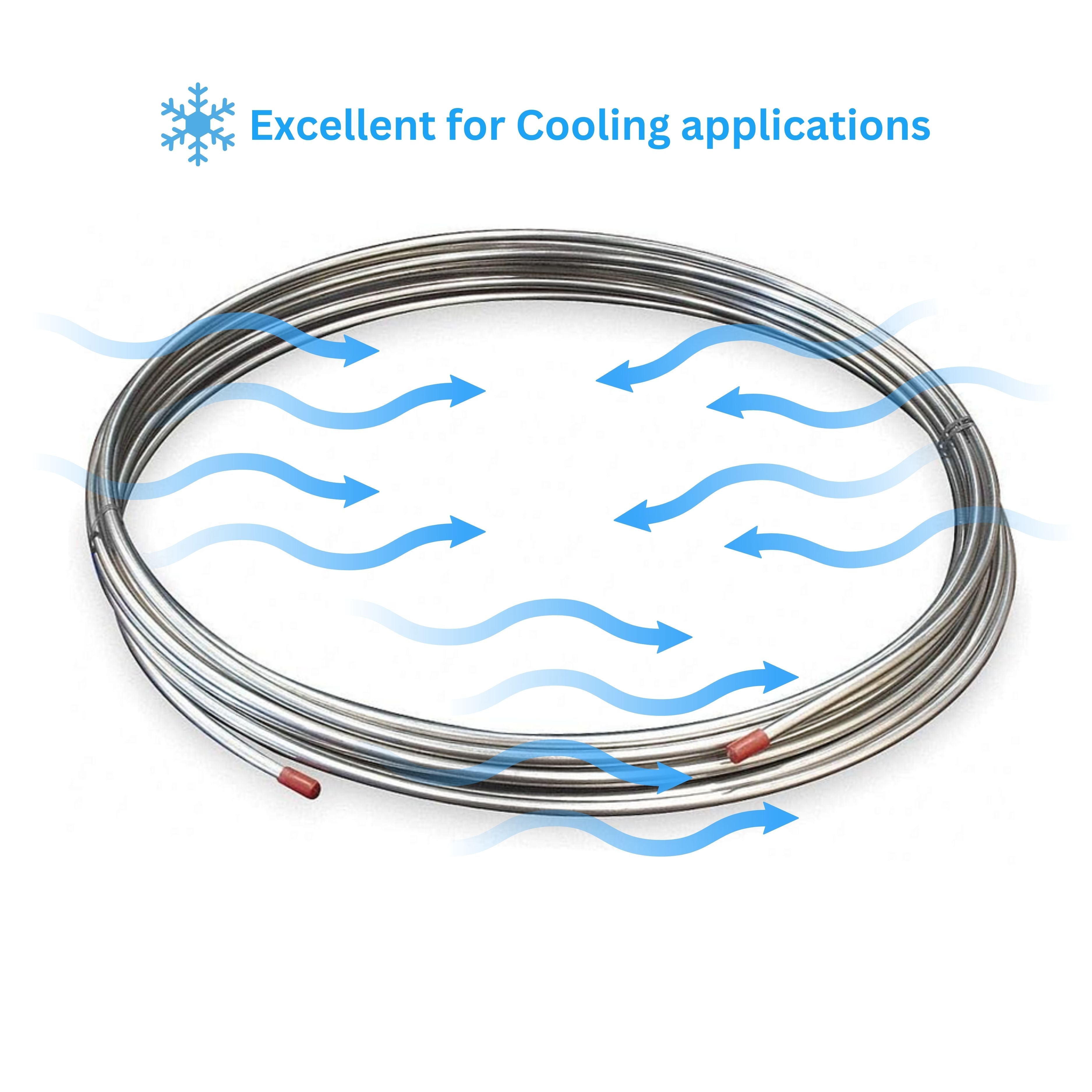 Stainless Steel Tubing Coil, Type 316 - 3/8" OD x .028 Wall
