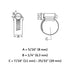 Stainless Steel Mini Hose Clamp (#6) - 7/16" - 25/32"
