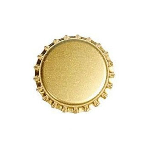 29MM Bottle Caps - Gold, 100 Count