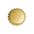 29MM Bottle Caps - Gold, 100 Count