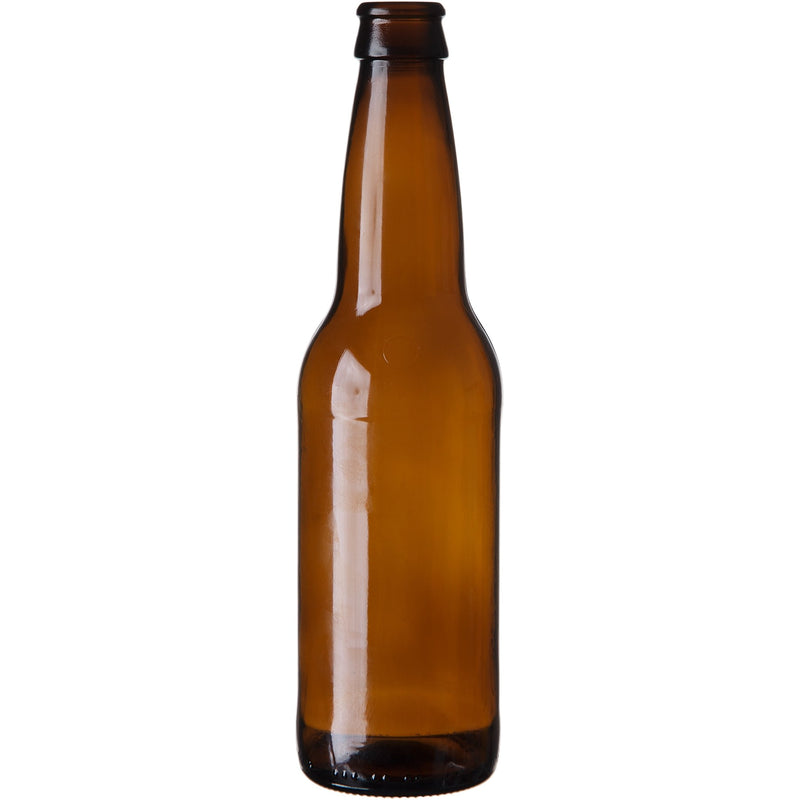 Longneck Beer Bottles - 12 oz, Amber - Case of 24