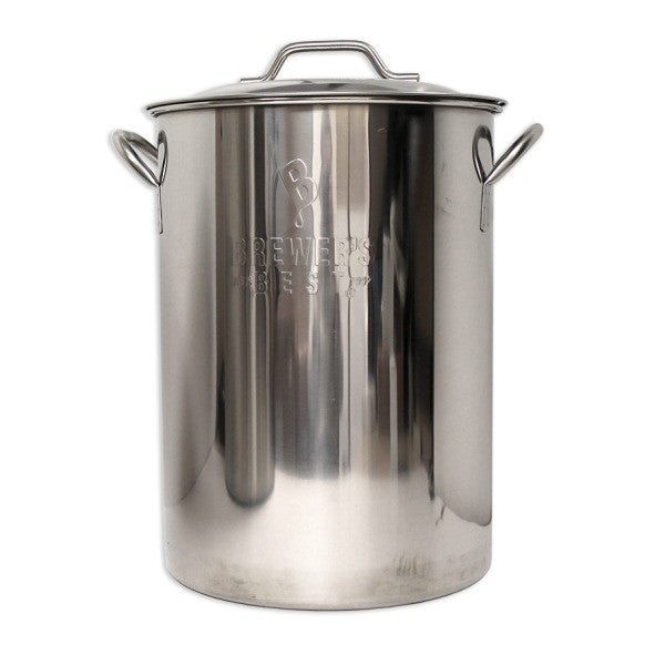 Brewer's Best 8 Gallon (32 Quart) Stainless Steel Brew Kettle w/ Lid