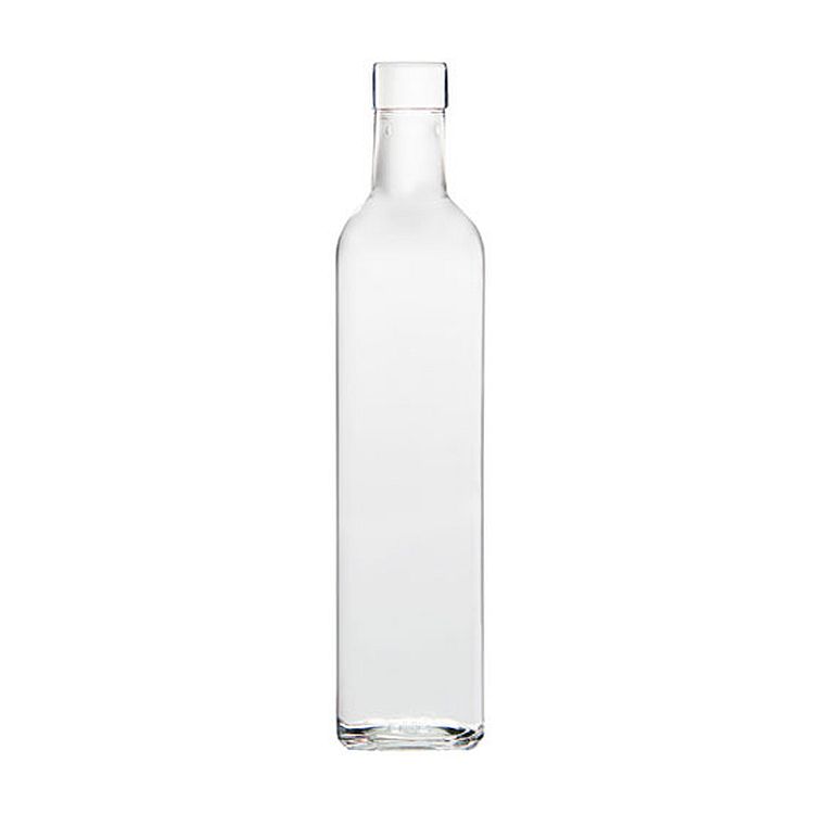 Quadra Square Bottles - 500 ml, Clear - Case of 12