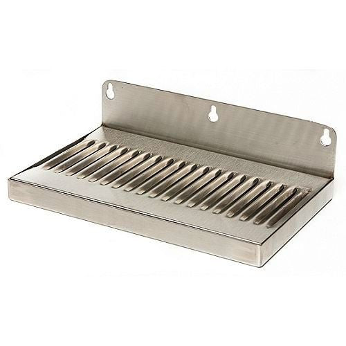 Stainless Steel Wall Mount Drip Tray - Medium 10" x 6"