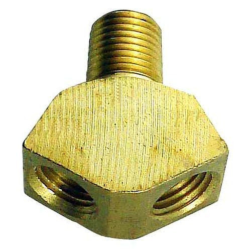 Brass WYE (Splitter) 1/4" MPT x 1/4" FPT