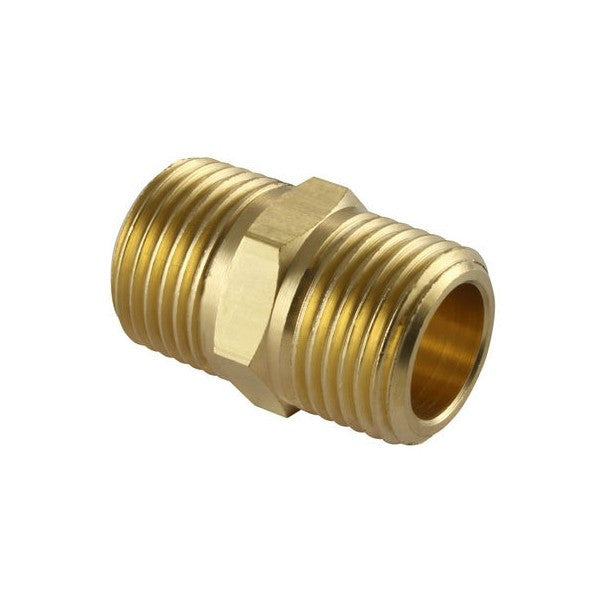 1/2" Hex Nipple - Brass