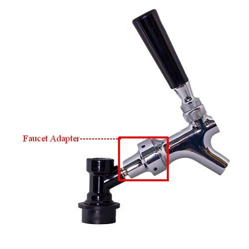Faucet to Keg Disconnect Adapter