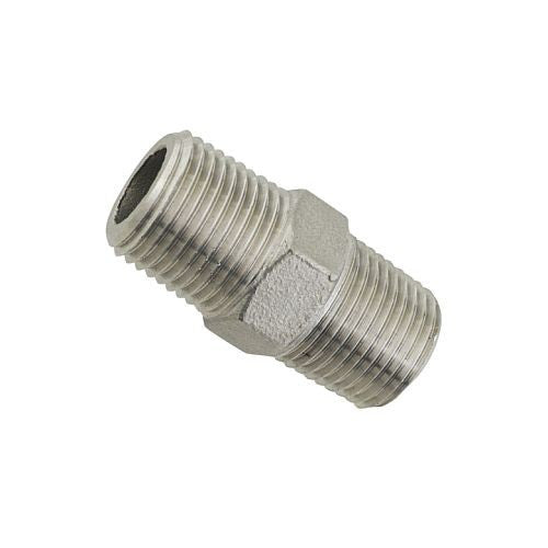 1/2" Hex Nipple - Stainless