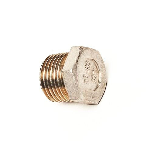 Plug Fitting- 1/2" Male NPT - Stainless