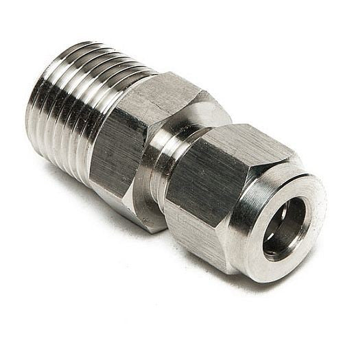 1/2" Compression to 1/2" Male NPT - 304 Stainless Steel