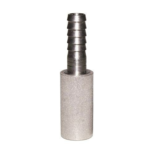 Diffusion / Aeration/ Carbonating Stone with 1/4" Hose Barb - .5 Micron Stainless