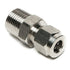 3/8" Compression to 1/2" Male NPT - 316 Stainless Steel