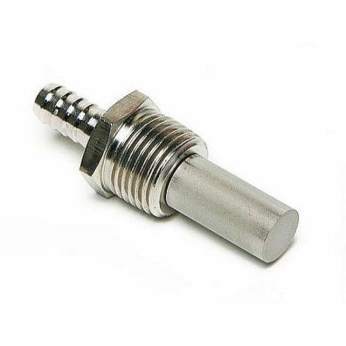 Inline Diffusion Stone with 1/4" Hose Barb x 1/2"NPT -2 Micron Stainless