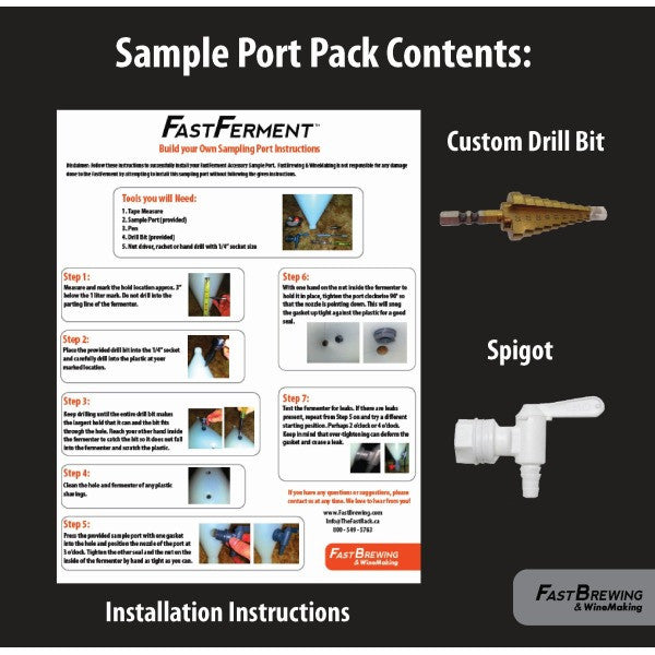 Sampling Port Kit for Fast Ferment Conical Fermenter