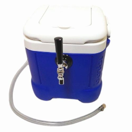 Mini Jockey Box Cooler - 1 Tap, 50' 5/16" Stainless Steel Coil, 12qt