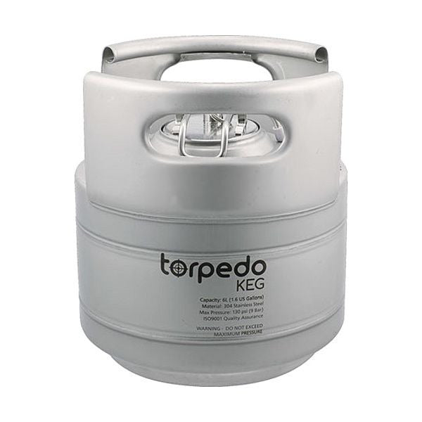 Ball Lock Torpedo Keg - 1.5 Gallon (6 Liter) All Metal