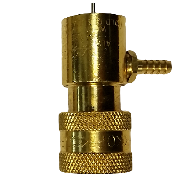 Oxygen Regulator with 1/4" Hose Barb (For Disposable Tanks)