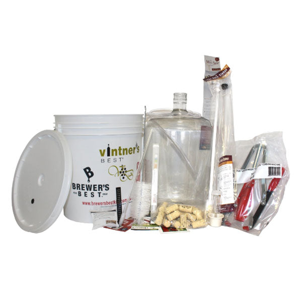 Vintner's Best Wine Equipment Kit with Double Lever Corker