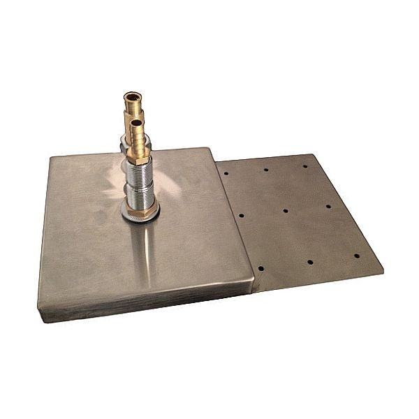 Stainless Steel Drip Tray - Counter Mount With Glass Rinser and Drain