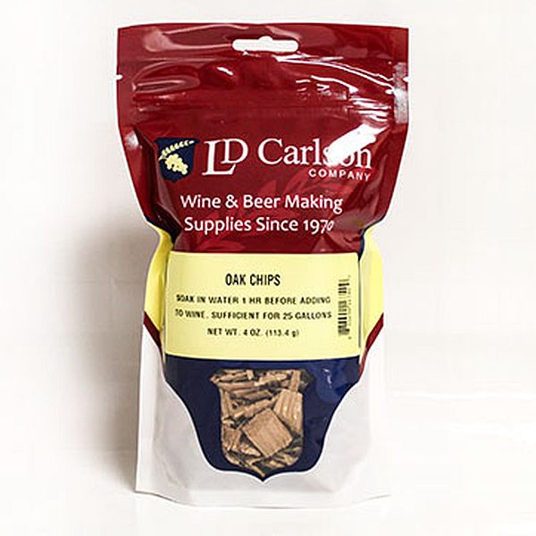 Oak Chips - American Oak, Light Toast, 4 oz