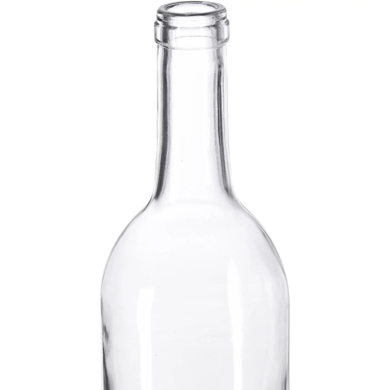 Bordeaux Wine Bottles - 750 ml, Clear, Punt - Case of 12