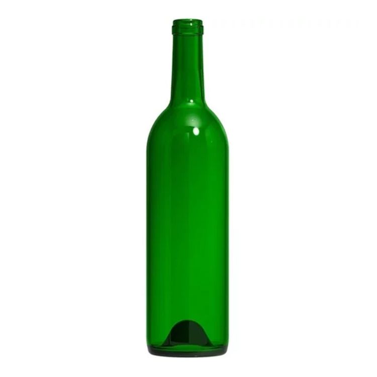 Bordeaux Wine Bottles - 750 ml, Champagne Green - Case of 12
