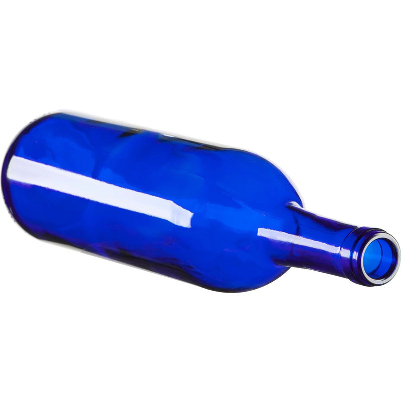 Bordeaux Wine Bottles - 750 ml, Cobalt Blue - Case of 12