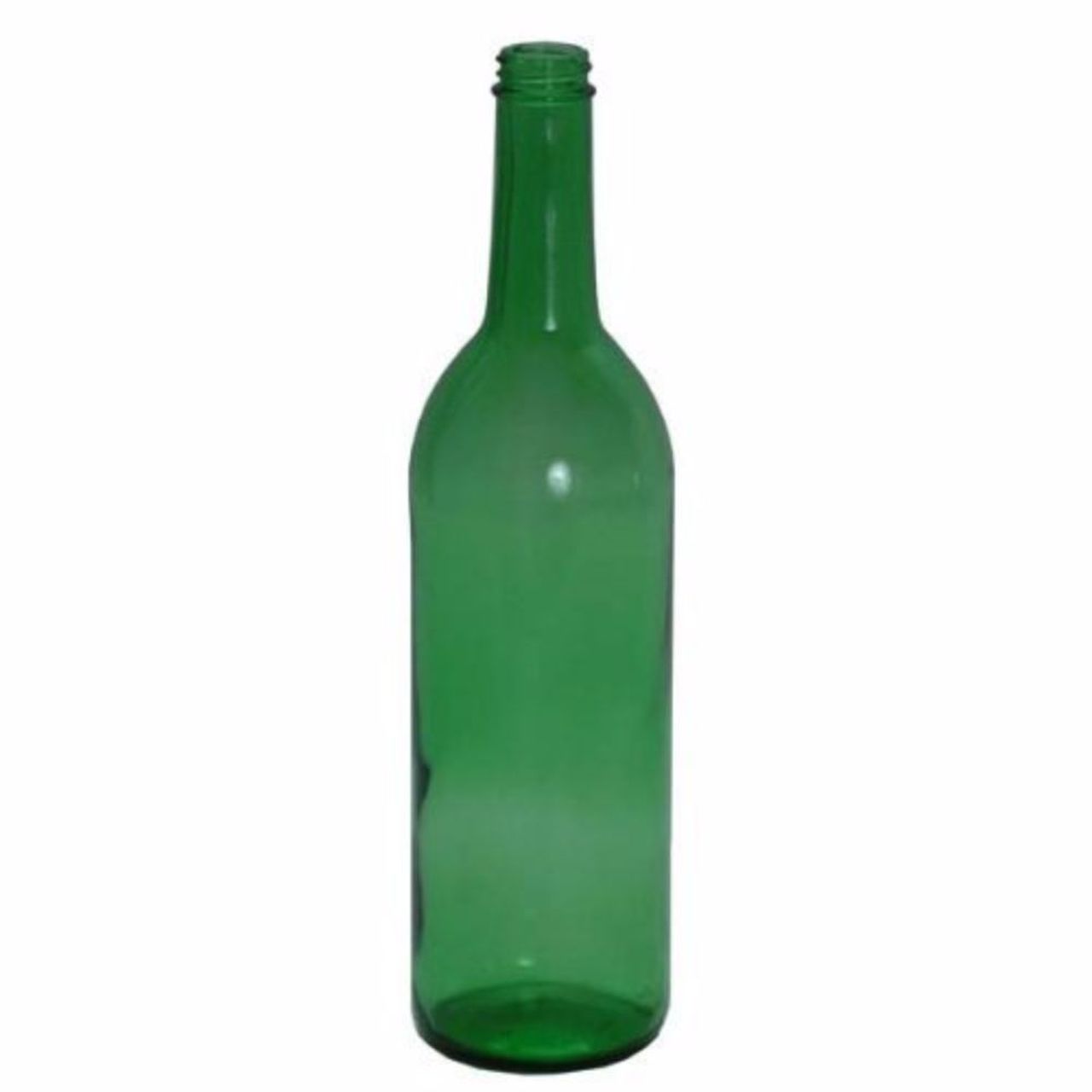 Bordeaux Wine Bottles - 750 ml, Screw Top, Green - Case of 12